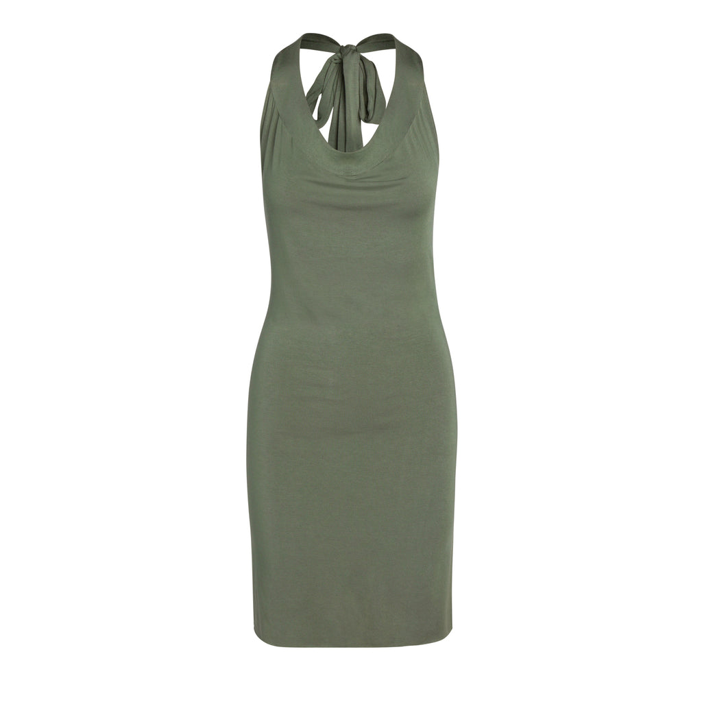 Light Olive Green Convertible Dress By Lâcher Prise Apparel-Without Model