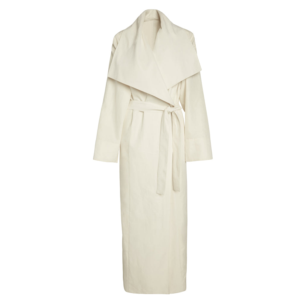 Lâcher Prise White trench coat-Without model