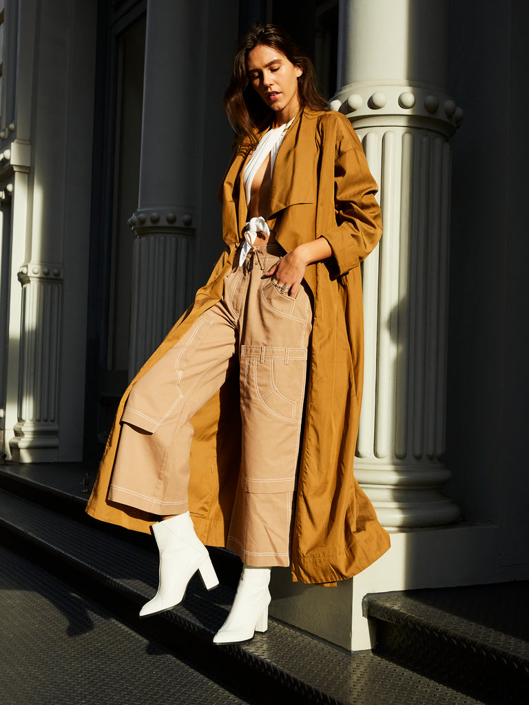 Womens Camel Trench Coat